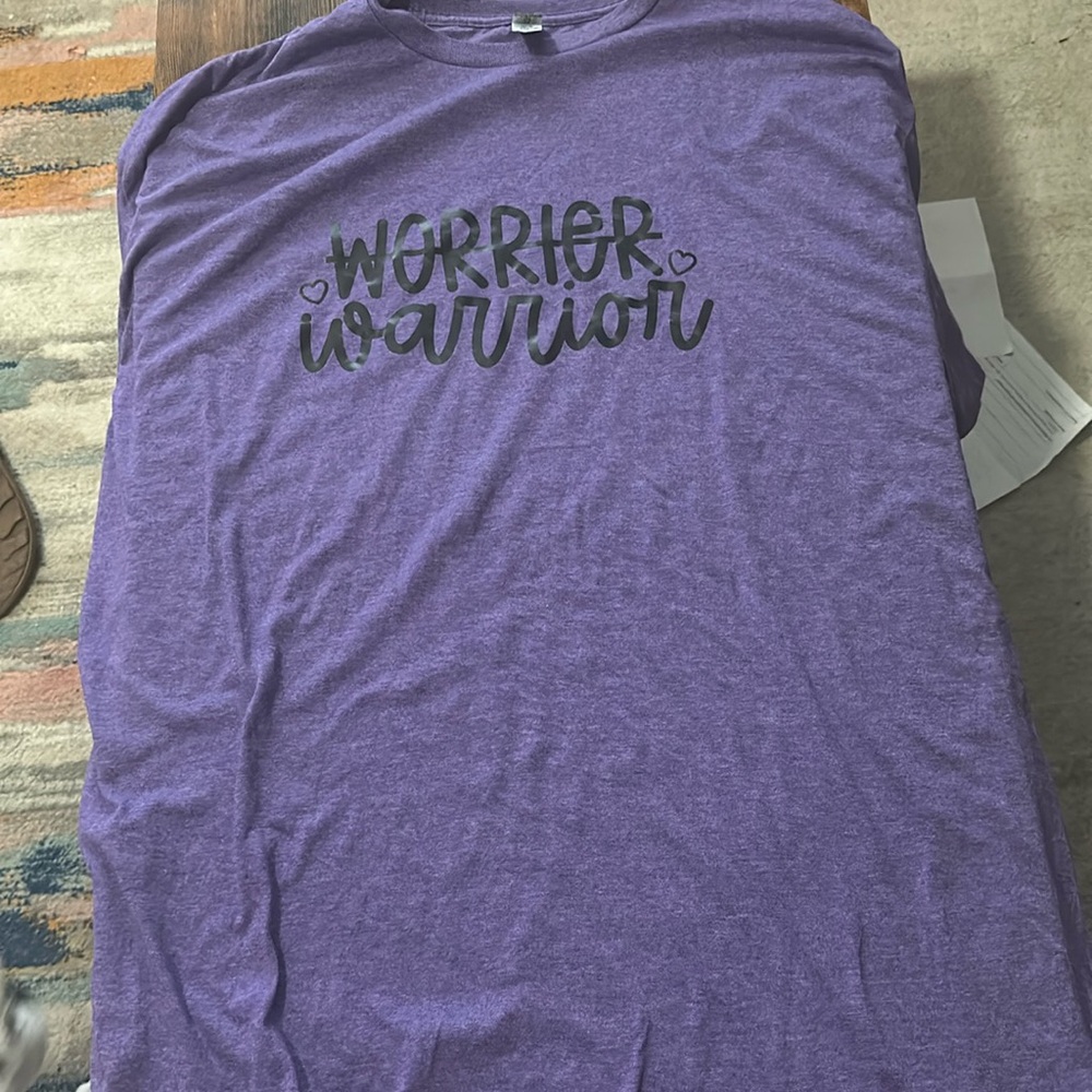 Xxl handmade shirt purple worrier warrior